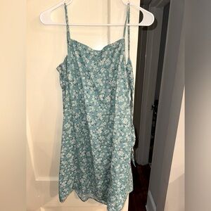 American Eagle Outfitters Casual Dress - mini teal floral dress